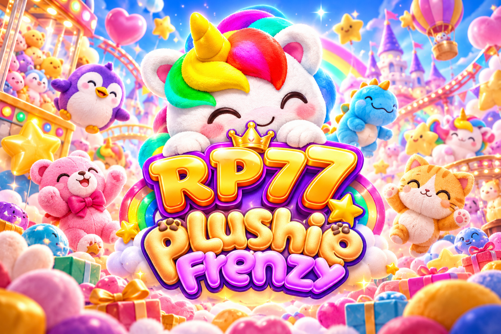RP77 Plushie Frenzy with unicorn plush toys and colorful carnival